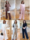 Casual Half Sleeves Pullover With Loose Trousers sets